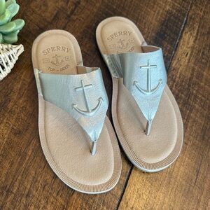 Sperry Top-Siders | Seaport Flip-Flop Sandals, Color: Platinum